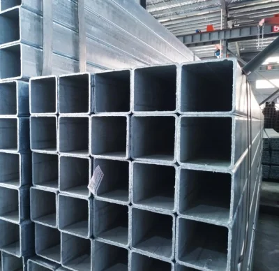  Rhs leve Shs rectangular de cuerpos huecos tubo cuadrado de acero galvanizado para tubos de cerco