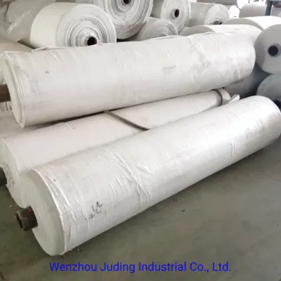 PP tejido laminado PP tejido tubular tela rollo Blanco Polipropileno