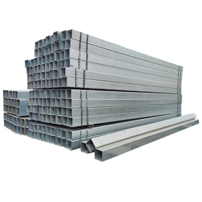  Galvanizados en caliente de acero sin costura de cruce de carbono Plaza leve baja en carbono galvanizado REG de tubos de acero estructural rectangular de 25*50 cuerpos huecos previamente el precio por tonelada de hierro
