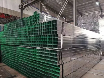 4X4 Postes de valla de metal de 1 pulgada Tubo cuadrado de hierro galvanizado.