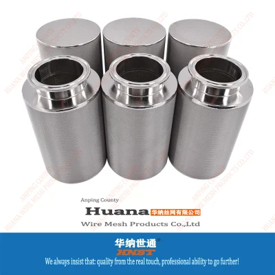  Tubo de filtro de gas Sintered 316 de acero inoxidable personalizado SS304