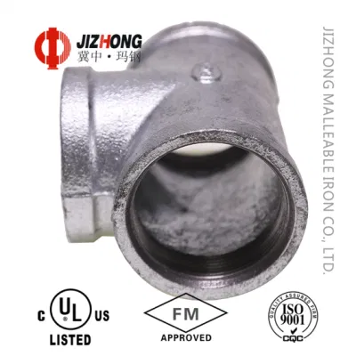 Fabricante UL&amp;FM Heavy Duty Galvanized maleable tubería de conexión en T