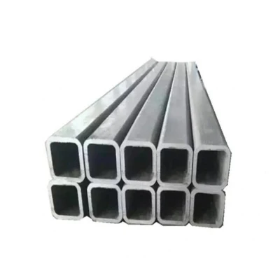  RHS Sección hueca rectangular Zinc Coating Gi tubo de hierro carbono Negro Hido caliente Zn Coated ASTM A500 A36 SHS estructural MS tubo cuadrado tubo de acero galvanizado