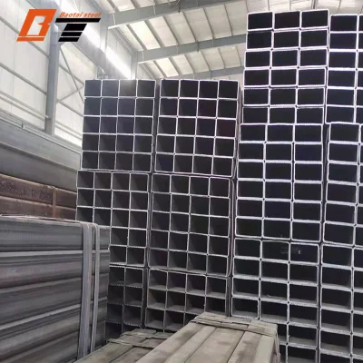 Negro de acero al carbono de la PTR galvanizado 40X80 50X100 de la plaza de cuerpos huecos tubo rectangular