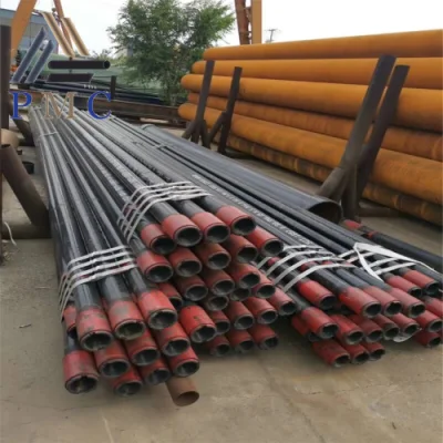  Tubo de revestimiento de pozos de petróleo y gas API 5CT J55, K55, N80, L80, T95, p110, Q125, tubo de carcasa OCTG y tubo de perforación con conectores estancos a gases BTC, LTC, Premium