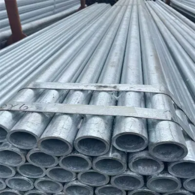  Acero galvanizado soldado sin soldadura ASTM A106 A36 Acero estructural Tubo/andamio tubería de galvanización DIP en caliente para construcción