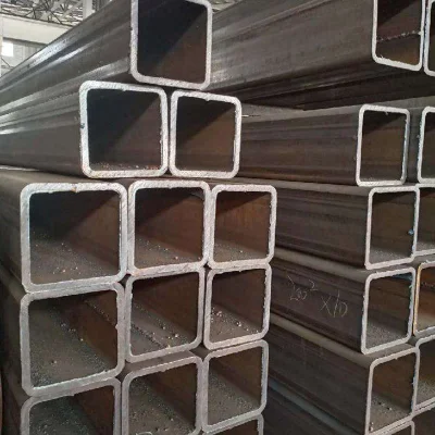 Q345b tubo cuadrado soldado estructura de acero Ingeniería Q345D rectangular sin costuras