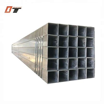 Negro de acero al carbono de la PTR galvanizado 40X80 50X100 de la plaza de cuerpos huecos tubo rectangular