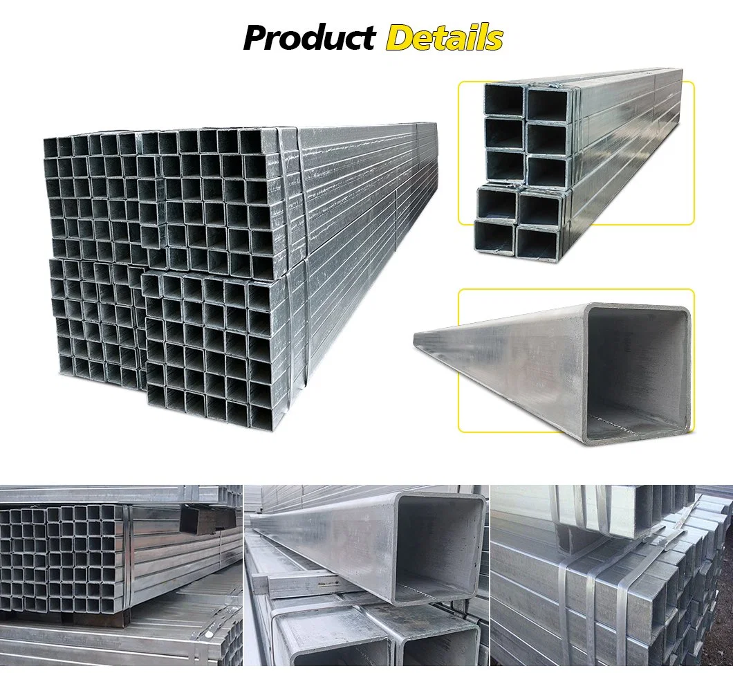 Customized Hot Cold Rolled Structural Mild Seamless Steel Pipe/Welded A53 A106 Pre Square/Round Galvanized Black Steel Pipe for Construction