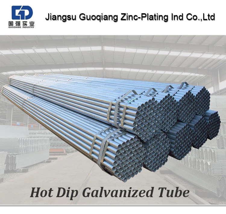 High Quality Construction Structural Galvanized Steel Tube Galvanized Pipe for Sale