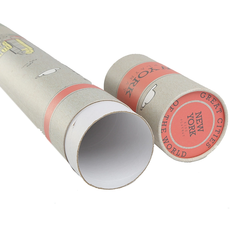 China Supplier Cylinder Customized Printing Recyclable Kraft Paper Tube Packaging