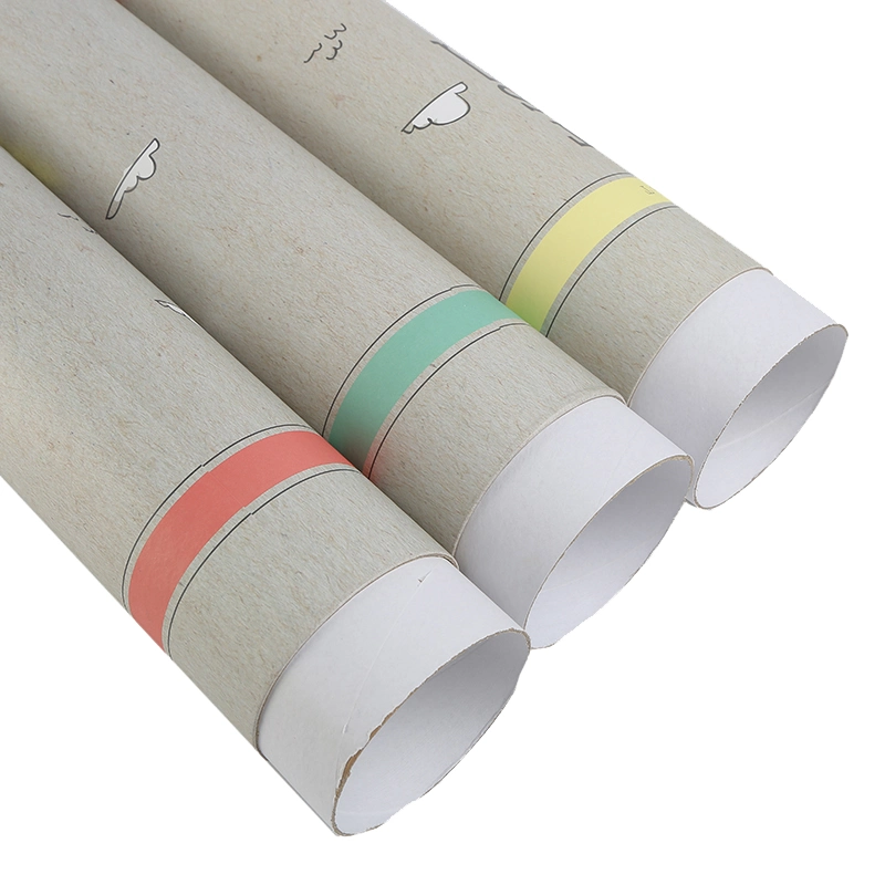 China Supplier Cylinder Customized Printing Recyclable Kraft Paper Tube Packaging