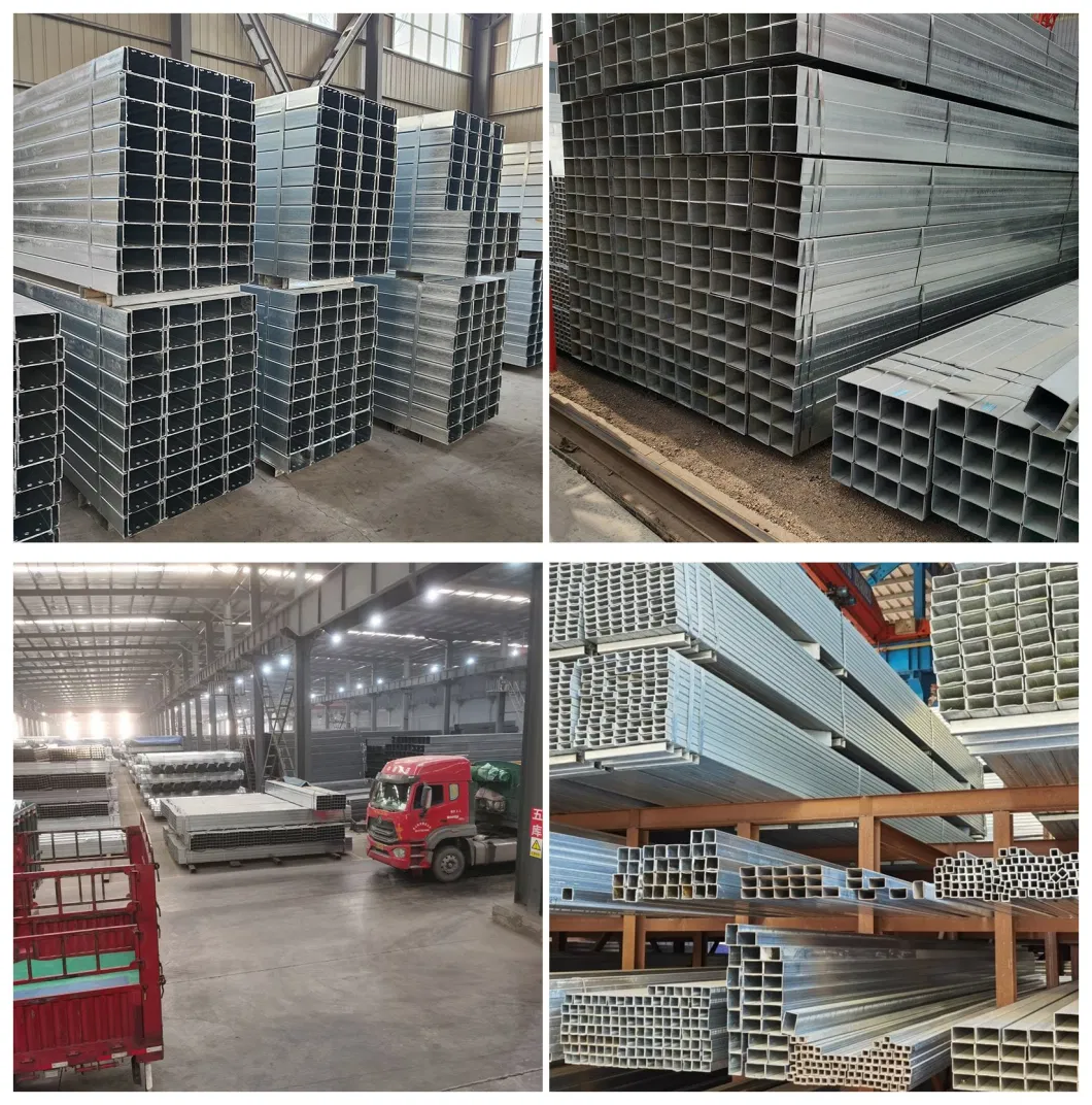 Hot Dipped Square Tubing Galvanized Steel Pipe Iron Rectangular Tube Price