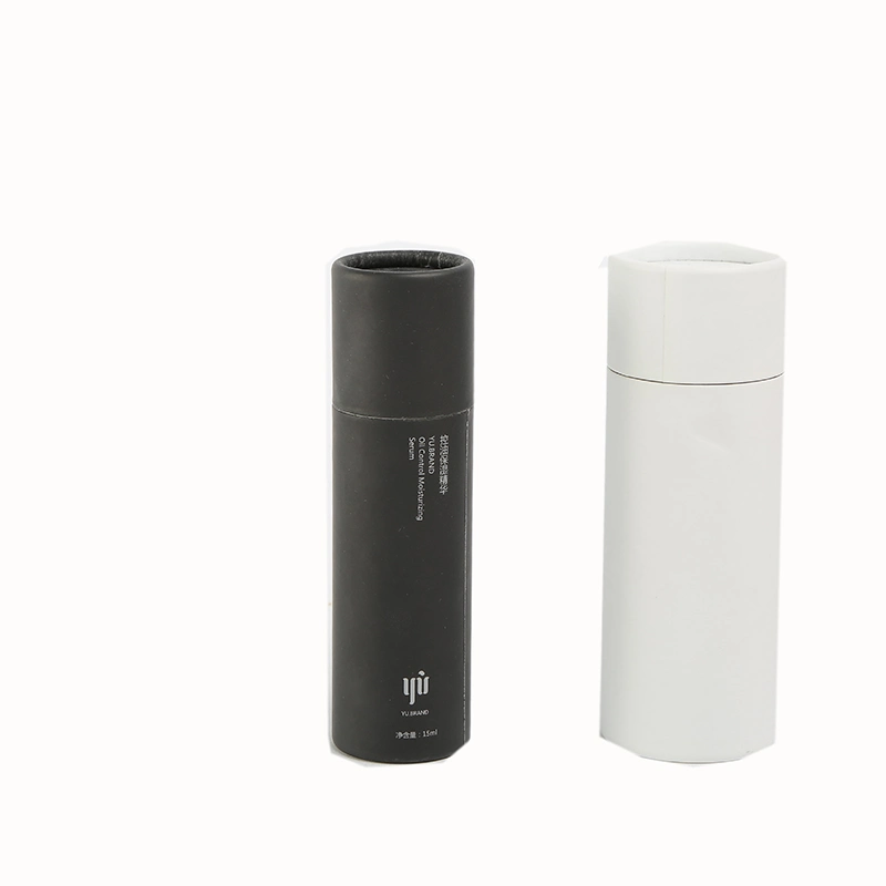 Custom Size Sealing Lip Balm Paper Tube Box Deodorant Luxury Print Kraft Black Round Paper Packaging