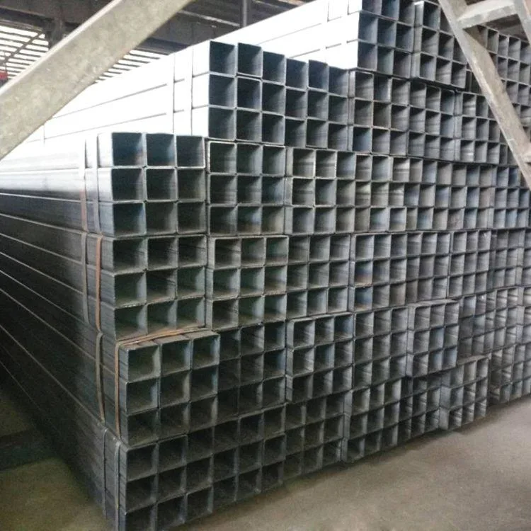 Factory Directly Supply Carbon Steel Tube/Pipe Q235/S235jr/A36 Ms Welded Black Square Pipe Mild Galvanized Squaretube ERW Square Tube Rectangular Tube