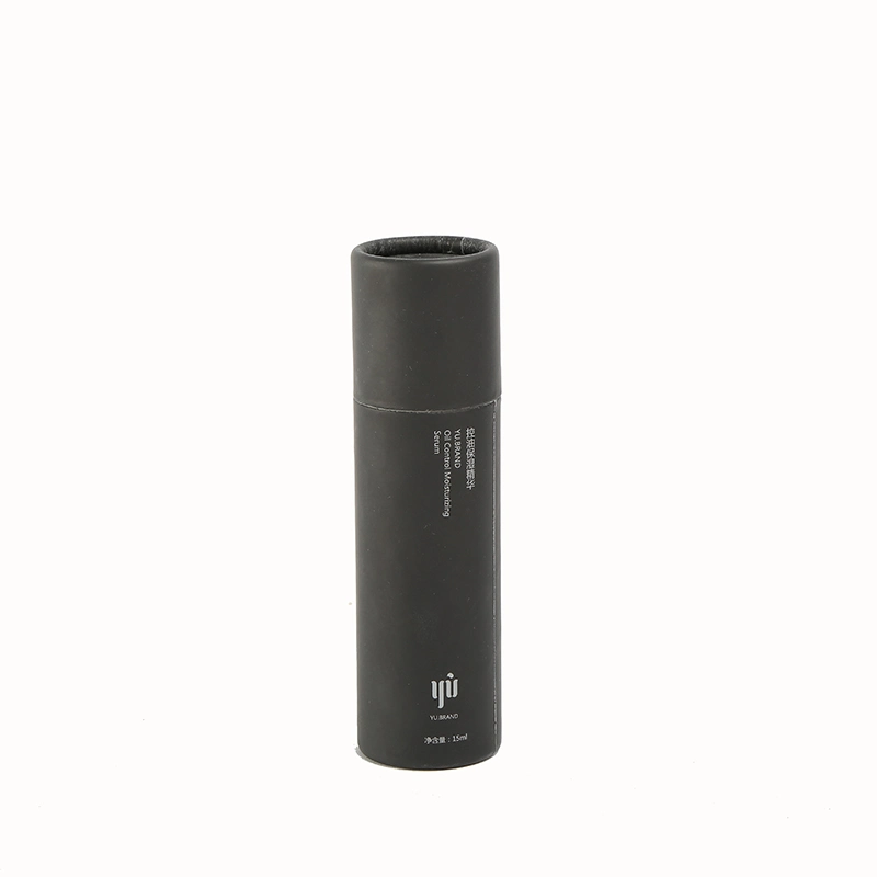 Custom Size Sealing Lip Balm Paper Tube Box Deodorant Luxury Print Kraft Black Round Paper Packaging