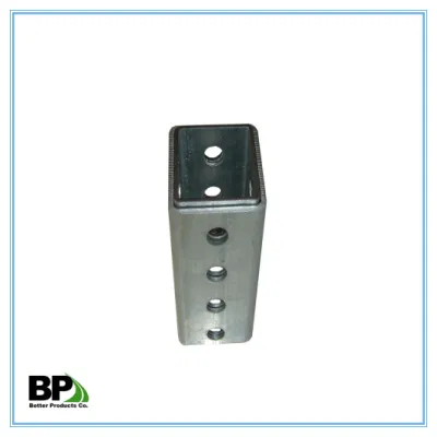 Montante quadrato 2.50&prime;&prime;x2.0&prime;&prime; tubo perforato in metallo galvanizzato