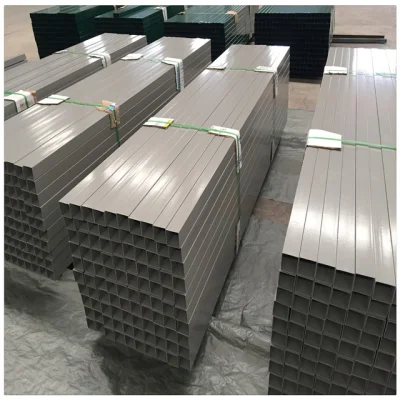ST084 OEM Stk400/STK500 tubi corrugati quadrati in acciaio zincato tubo ferro tubo rettangolare tubo metallico