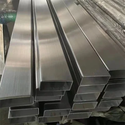 202 tubo quadrato piccolo in acciaio inox tubo quadrato Finitura lucida colore spazzolato 2b Ba 8K 6K, cucitura dritta Tubo quadrato per rack per provette saldato