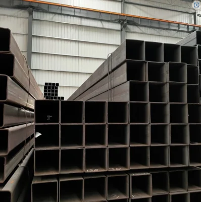 Grande inventario di ferro nero tubo acciaio al carbonio quadrato e. Tubi e tubi rettangolari a basso prezzo