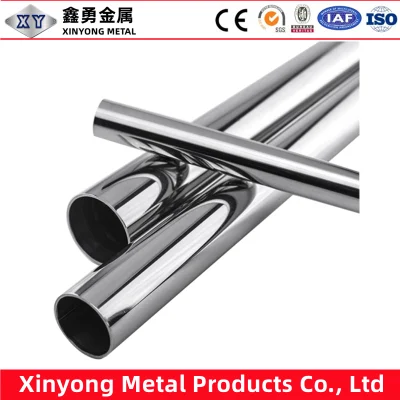 Tubo metallico rotondo ASTM A240m SS 201 304 304L 316L 321 309S 310S 410 420 430 laminato a caldo Tubo in acciaio inox saldato senza saldatura