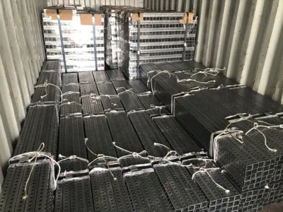 Rivestimento in polvere galvanizzato acciaio tubo quadrato perforato perno di segnalazione Telespar