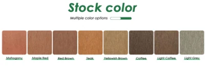 Superficie abrasiva quadrata per tubo Pergola per esterni decorazione plastica composita in legno Tubo in legno WPC post
