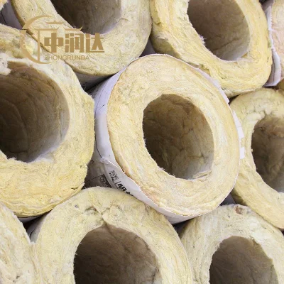 Tubo in acciaio rivestito in lana minerale ignifugo impermeabile