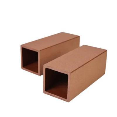 Tubo cavo quadrato WPC per esterno per guida Pergola Fence WPC composito in plastica per legno