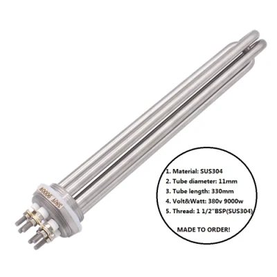 220V serbatoio acqua olio canna acciaio inox flangia tubo di riscaldamento