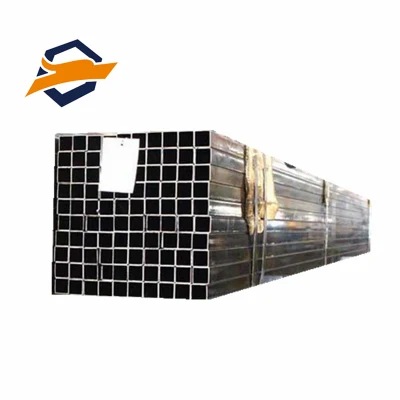 Grande quantità disponibile acciaio al carbonio quadrato/rettangolare saldato zincato a caldo MS tubo acciaio dolce A36 sezione cava SHS RHS Structural Tubo in vendita
