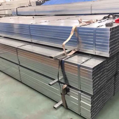 Tubo quadrato zincato 75X75, tubo quadrato e rettangolare zincato ASTM A53, sezioni cave in acciaio zincato a caldo