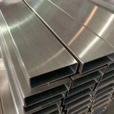 AISI 201 304 316 430 rettangolare di alta qualità decorativo Tubo/tubo quadrato in acciaio inox a sezione cava per capelli SS