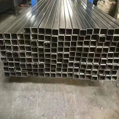202 tubo quadrato piccolo in acciaio inox tubo quadrato Finitura lucida colore spazzolato 2b Ba 8K 6K, cucitura dritta Tubo quadrato per rack per provette saldato