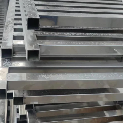 Tubo in acciaio inox saldato industriale, rettangolare e di grande diametro
