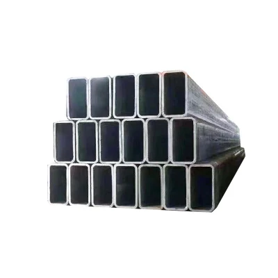 Cina fornitura 1.0425 tubo di acciaio tubolare cavo rettangolare a basso contenuto di carbonio Tubo/tubo quadrato in acciaio al carbonio nero quadrato
