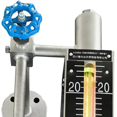 Misuratore di livello a tubo al quarzo per applicazioni ad alta temperatura, alta pressione e a prova di esplosione