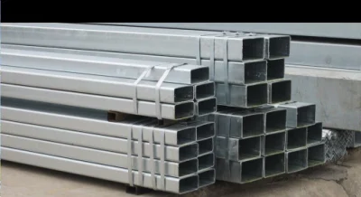 Sezione cava rettangolare piatta ovale zincata ASTM A179 carbonio Tubo per ponteggi in acciaio pre-galvanizzato 20 FT