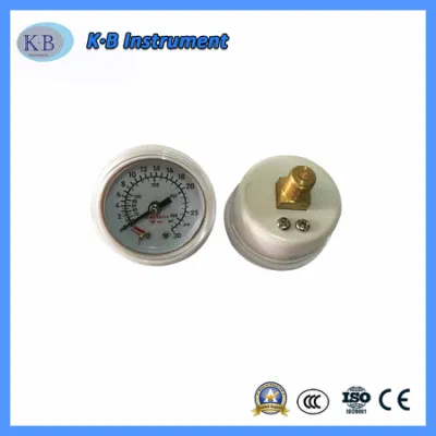 Vacuometro ad ossigeno Micro rotondo e quadrato da 40 mm e 45 mm Manometro