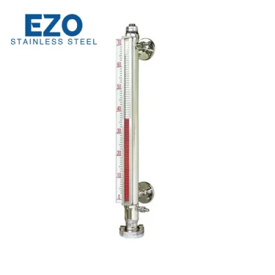 Misuratore di livello con rubinetto a flangia per attrezzature con serbatoio personalizzato in acciaio inox