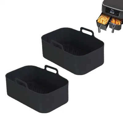 Cestello per friggitrice ad aria rettangolare, 8 qt, in silicone, Pot Accessori