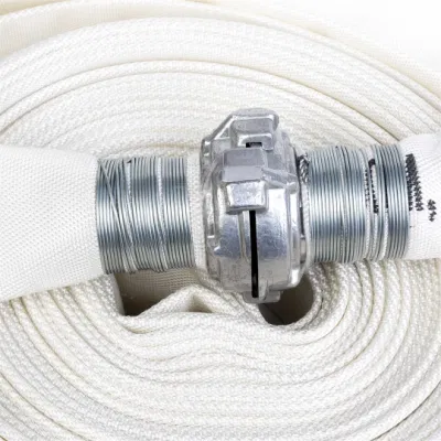 Raccordi antincendio per tubi diramatori bianchi a doppia camicia PVC/PU/ gomma a scarico piatto Tubo antincendio (opzioni di dimensioni multiple)