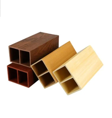 Legno composito di plastica WPC quadrato impermeabile facile da installare Tubo
