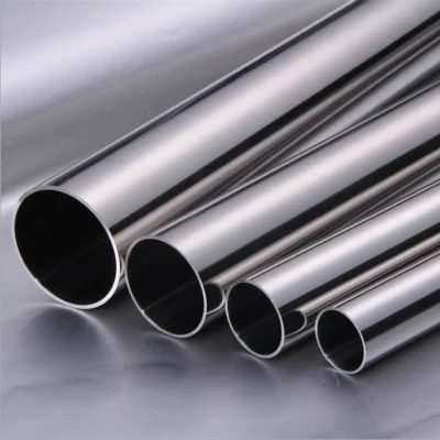 Tubo metallico AISI JIS inox, rettangolare, rotondo, SS 201 304 316 316L 321 309 310 410 420 430 caldo/freddo Tubo in acciaio inox laminato senza saldatura/saldato