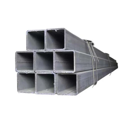 Sezione cava nera robusta e affidabile 40X40mm, lunghezza quadrata 6 m. E tubo rettangolare in acciaio
