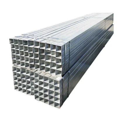 Cina fornitura acciaio Galvan tubo Tubos Galvanizados acciaio al carbonio zincato Tubo quadrato/tubo tubolare cavo rettangolare tubo in acciaio zincato tubo quadrato in acciaio Tubo