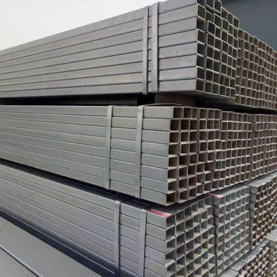 Acciaio a basso tenore di carbonio rivestimento zincato a caldo tubo rettangolare quadrato Per i porti