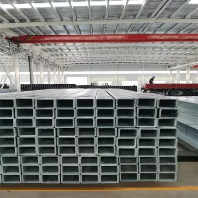 Acciaio laminato a caldo o laminato a freddo zincato quadrato di alta qualità Tubo zincato tubo rettangolare zincato tubo rettangolare