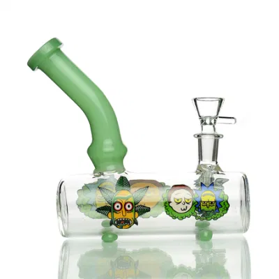 Cina Commercio all&prime;ingrosso 7&quot; serbatoio Ricky tubo acqua con 14mm maschio Recipiente tubo bruciatore olio grasso Hookah Grinder