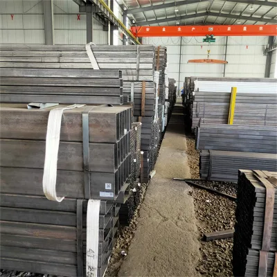 Tubo rettangolare in acciaio nero Factory Direct senza saldatura in metallo/carbonio Tubo quadrato